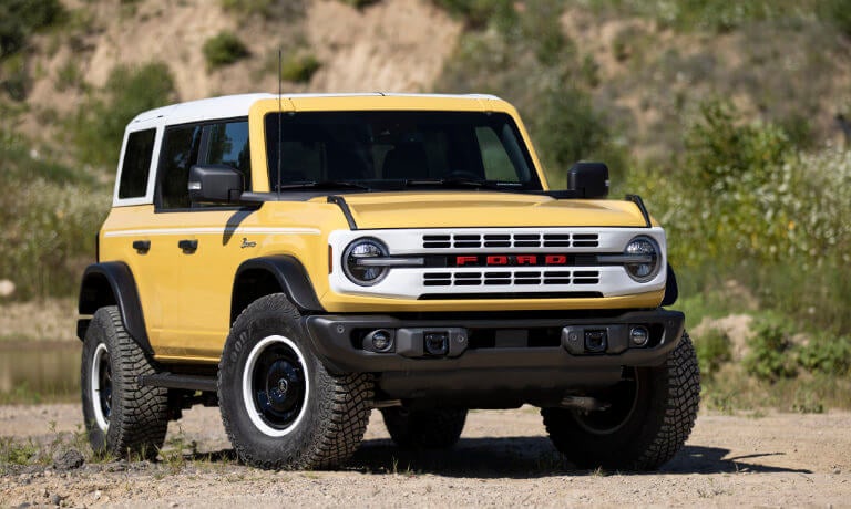 2026 Ford Bronco Heritage parked in desert