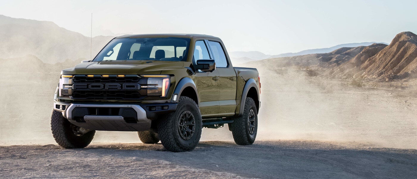 2026 Ford F-150 parked in a dusty desert