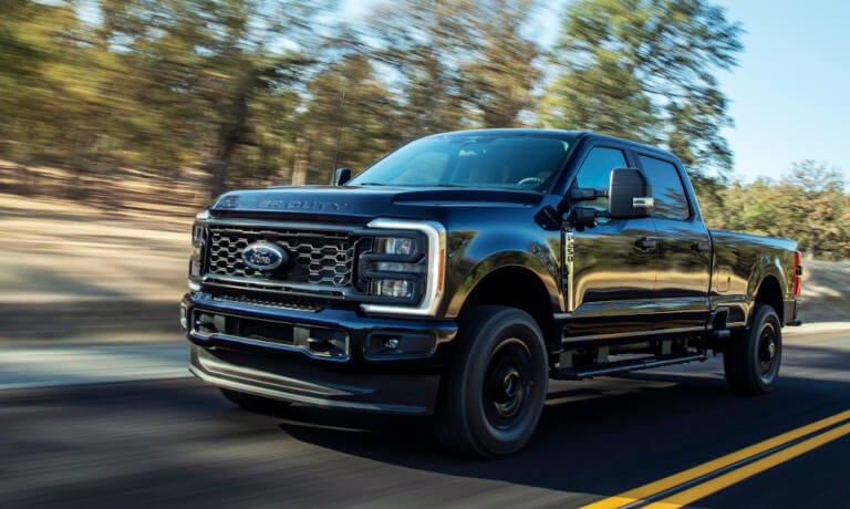 2026 Ford Super Duty F-250 driving on a highway
