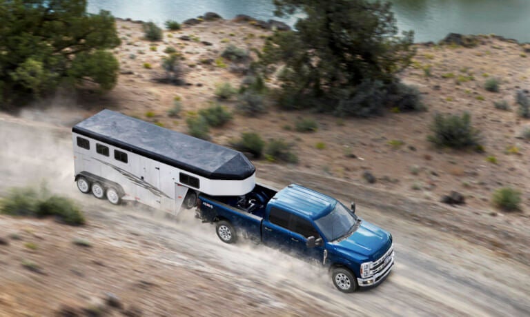 2026 Ford Super Duty F-250 towing a trailer