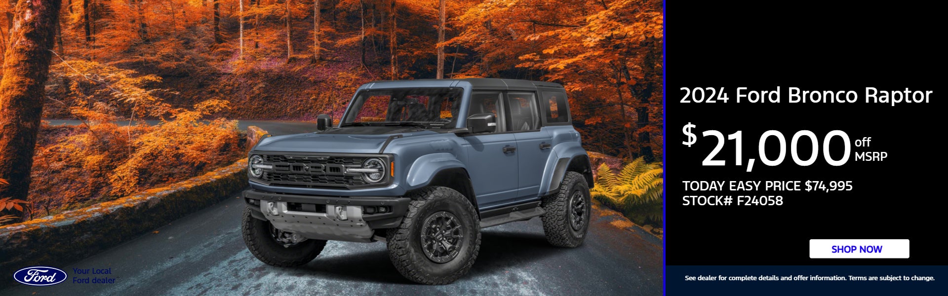 21,000 off msrp 2024 Ford bronco raptor